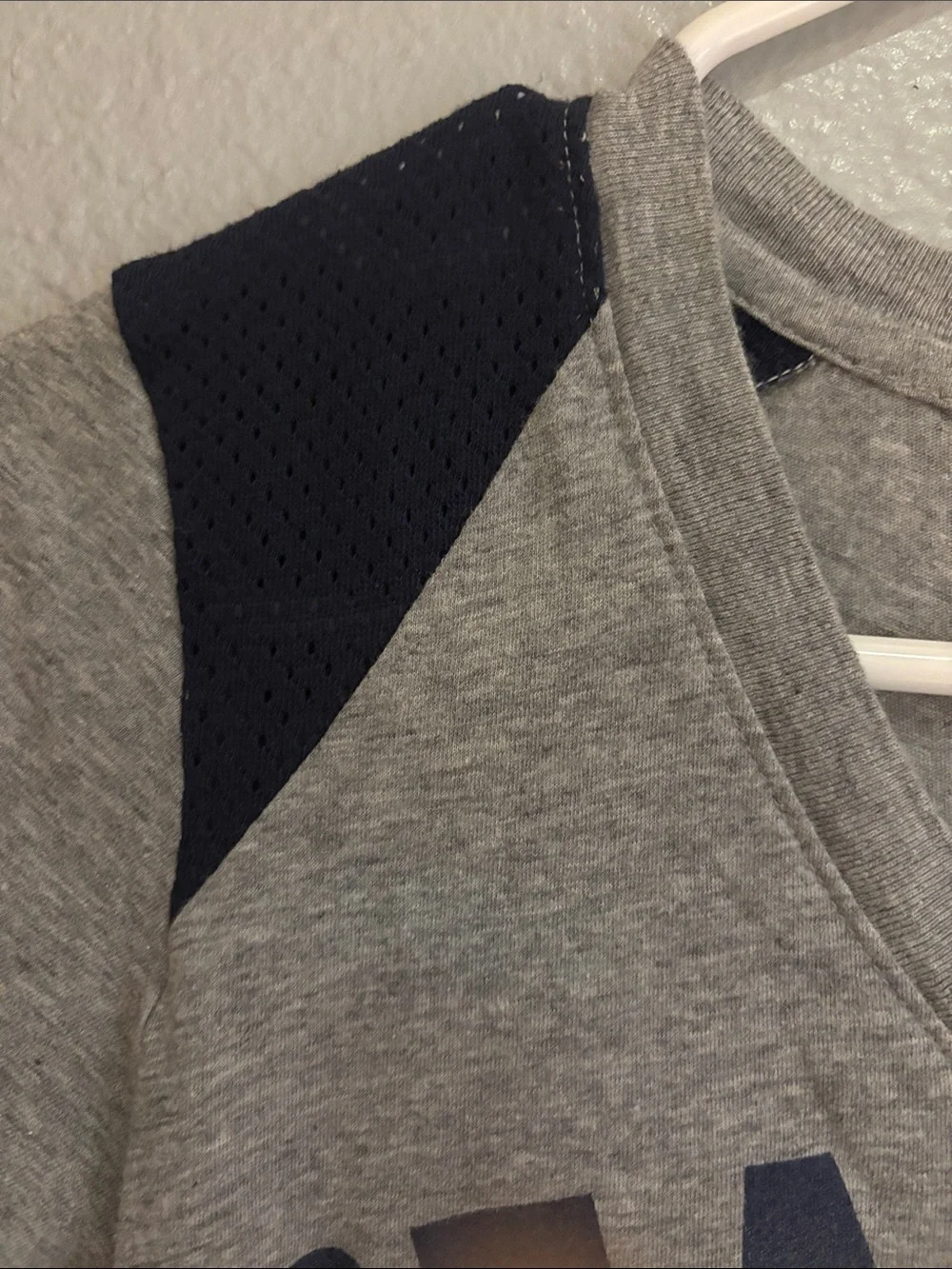 Nike Gray & Navy Seattle Seahawks Short Sleeve V-Neck Tee